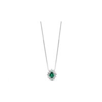 Collana Lelune Donna LELUNE DIAMONDS in Oro bianco Smeraldo LDPLSM14008 - LDPLSM14008
